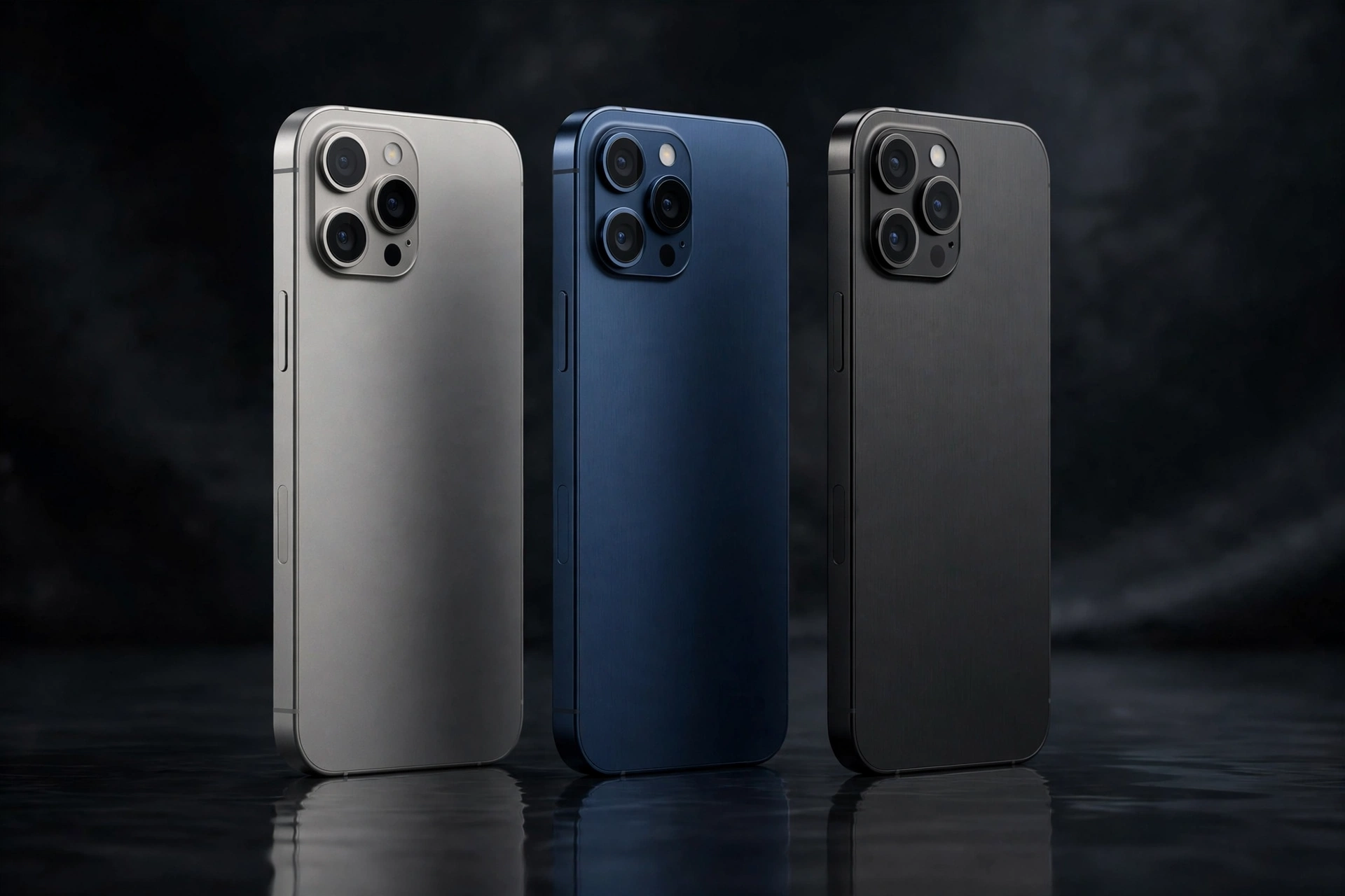 iPhone 18 Pro in three titanium finishes